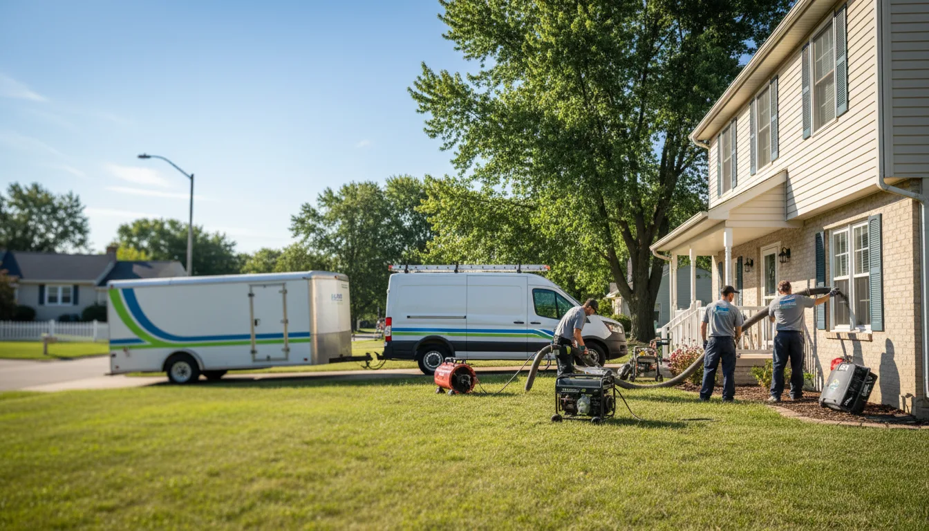 Flooded Basement Restoration And Cleanup With Repair in Meservey, IA near me